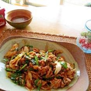 韓国風お肉と野菜炒め